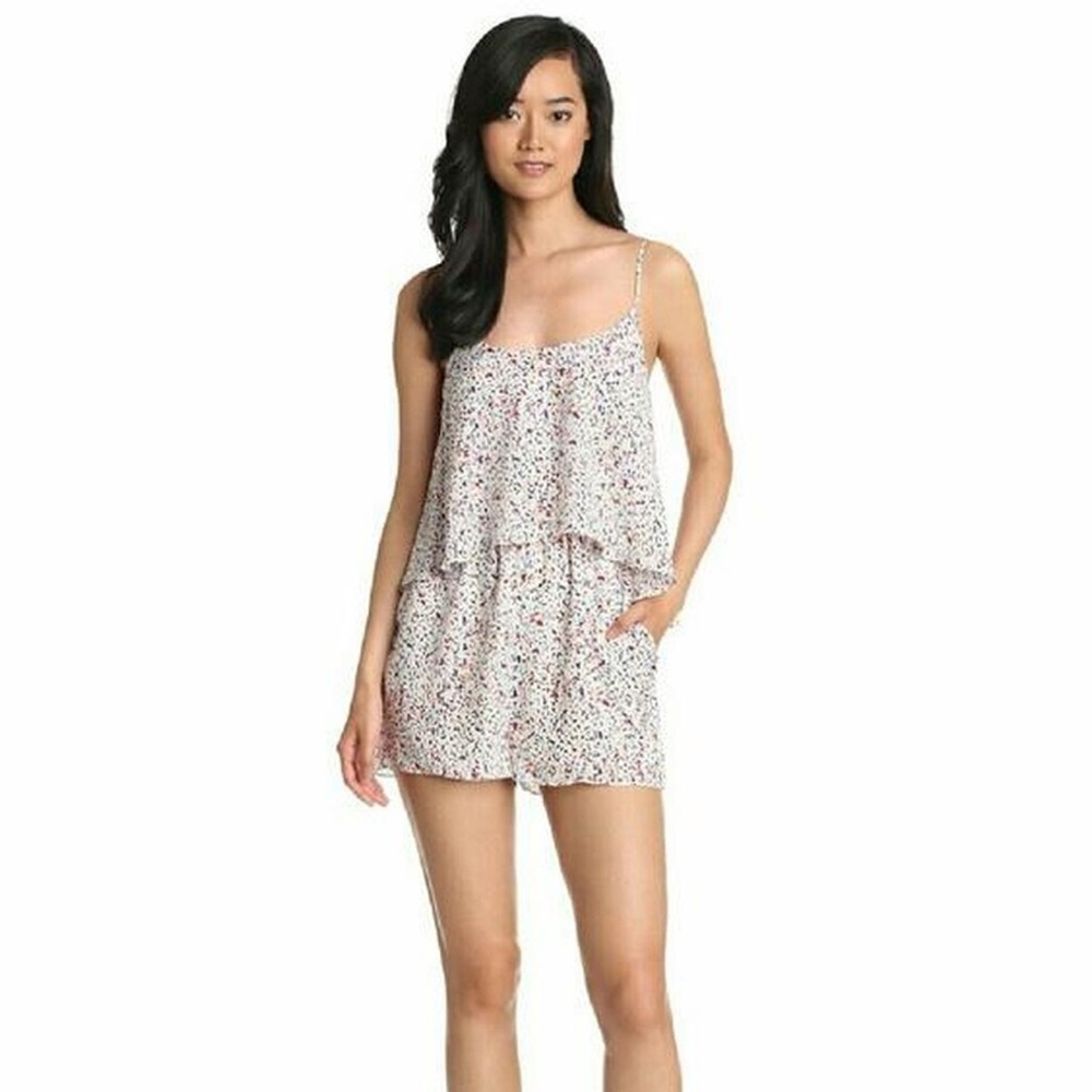 Floral Print Women's Romper
